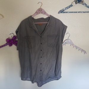 Crew grey button down
